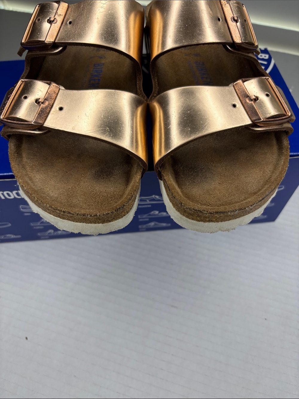 Birkenstock Arizona sandals, metallic copper, size 37 - Picture 6 of 11